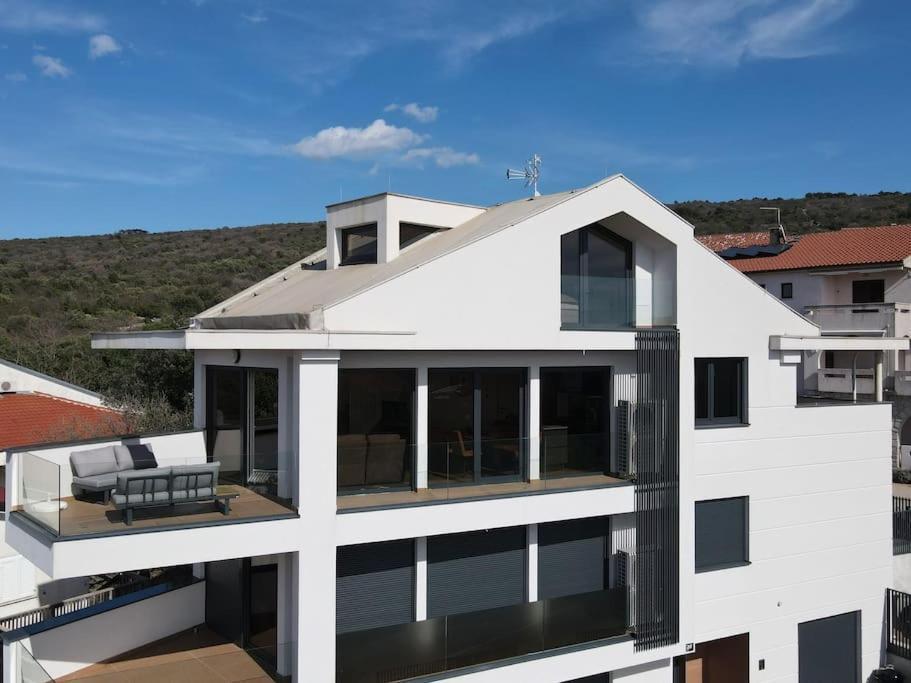 Panorama Penthouse Punat Buitenkant foto